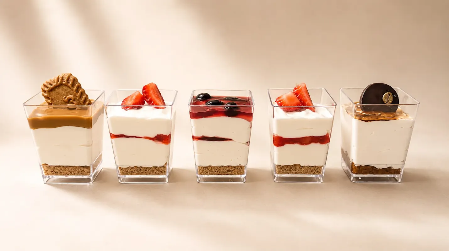 Curated dessert selection for partnership collaborations