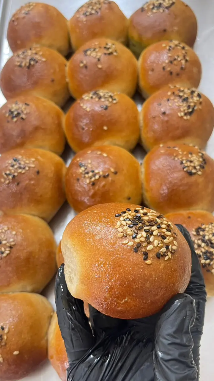 Freshly baked bun