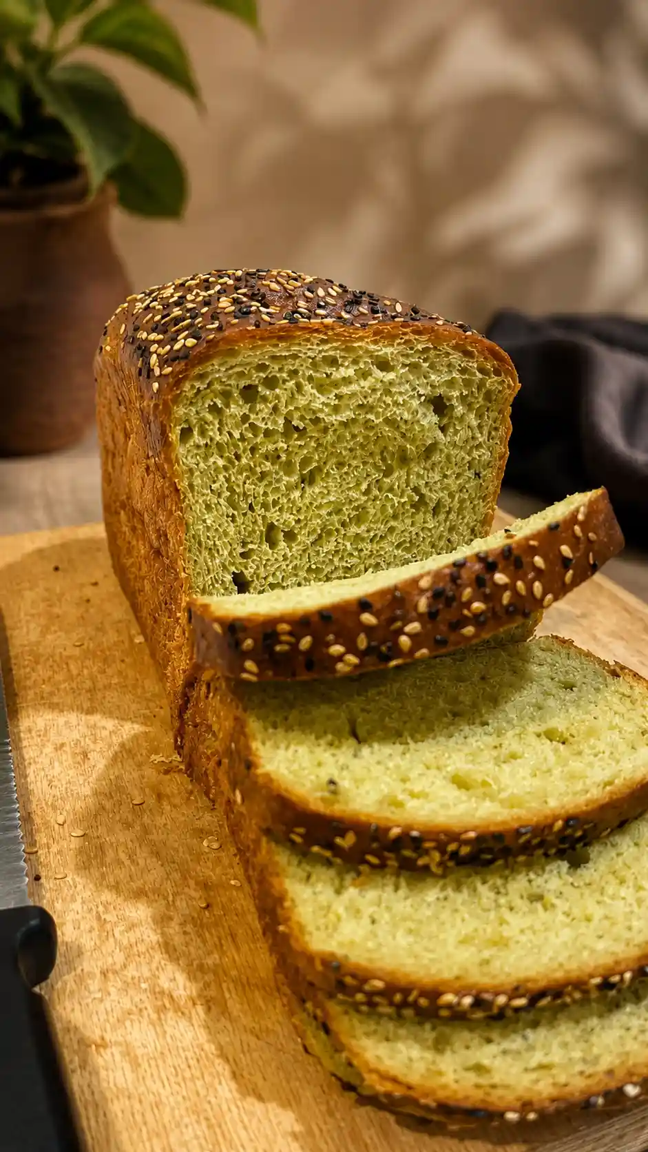 Spinach garlic loaf